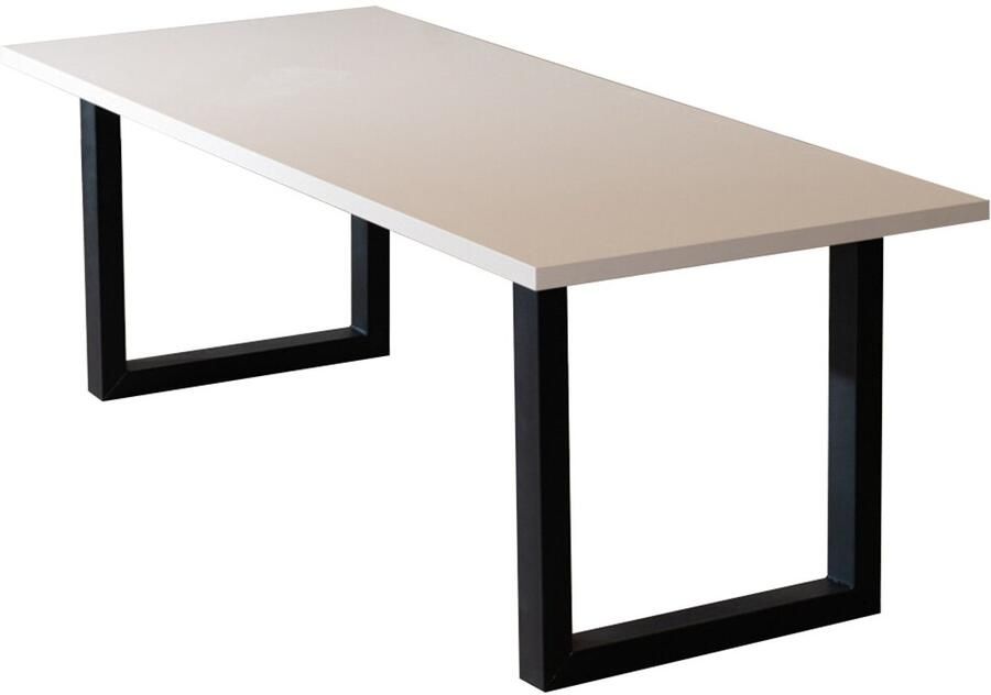 Bronx71 Eettafel Alec melamine beige 220 x 90 cm