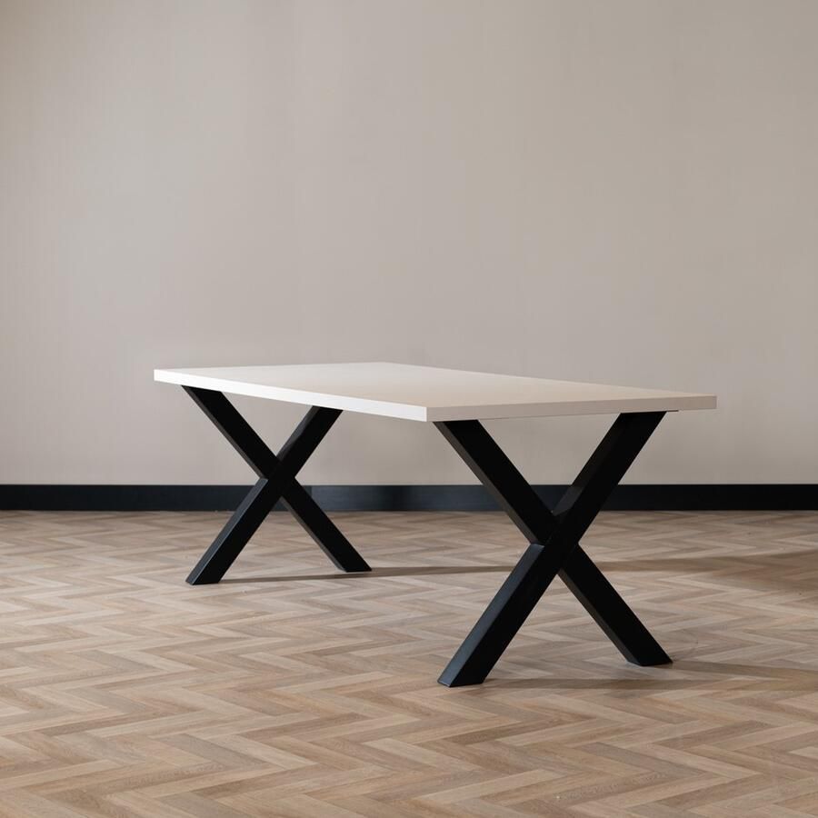 Bronx71 Eettafel Bodo melamine beige 220 x 90 cm