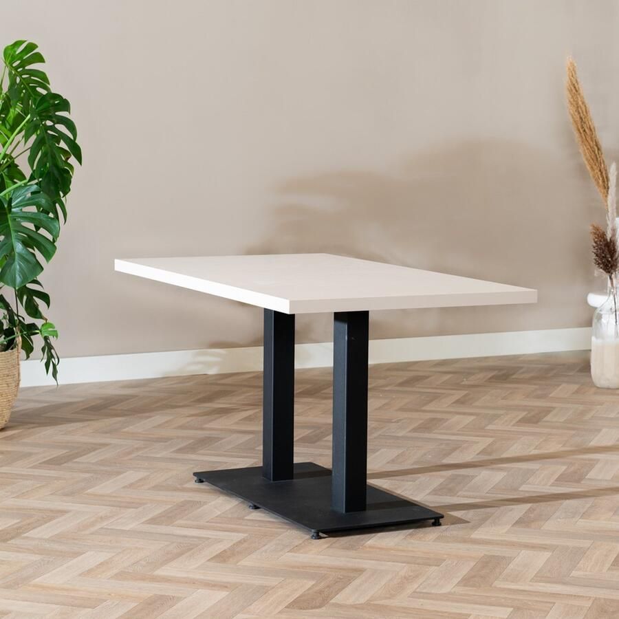 Bronx71 Eettafel Nils melamine beige 140 x 80 cm