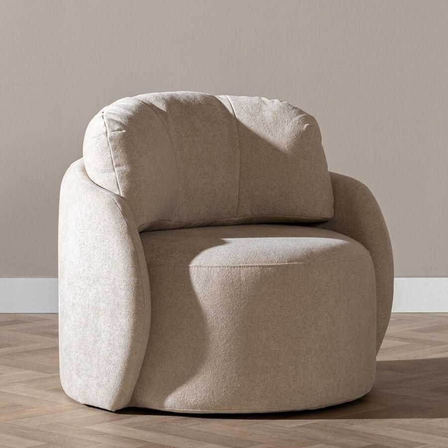 Bronx71 Fauteuil Cali chenille beige