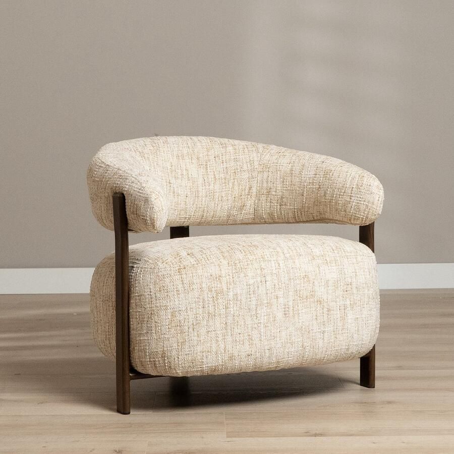 Bronx71 Fauteuil Grace chenille beige