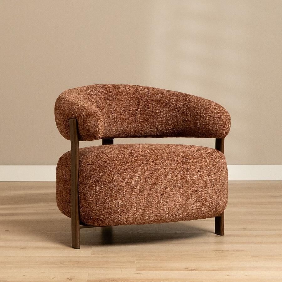 Bronx71 Fauteuil Grace chenille koper