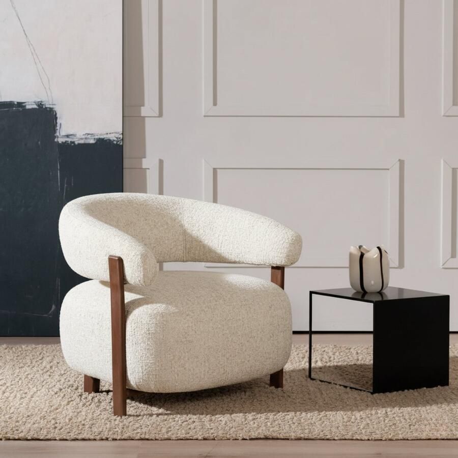 Bronx71 Fauteuil Grace chenille taupe