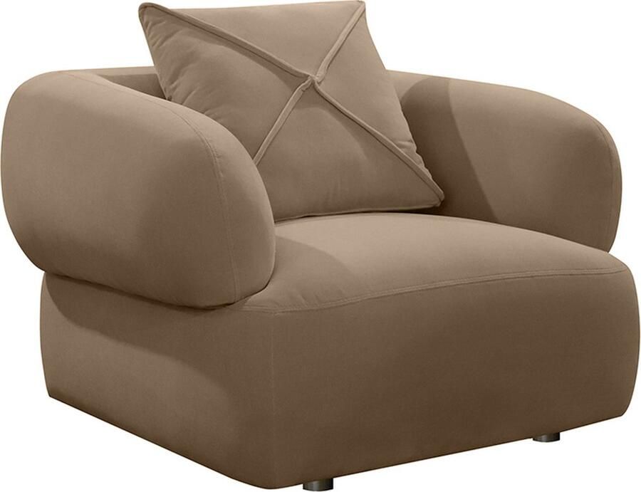 Bronx71 Fauteuil Palermo velvet taupe