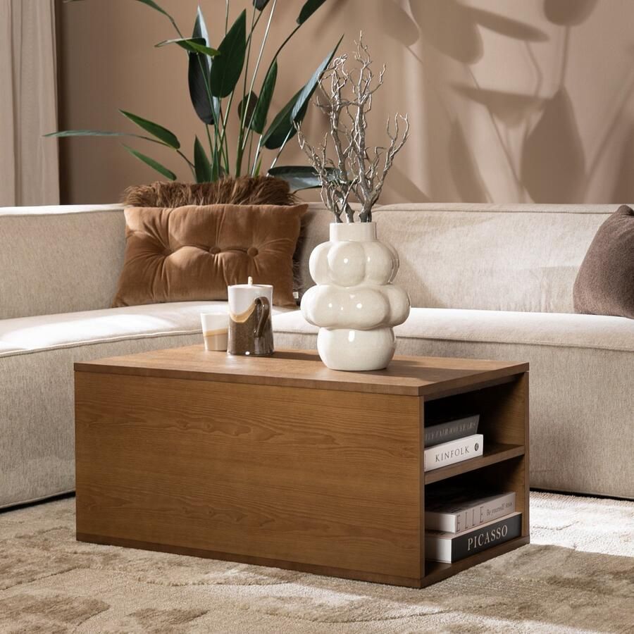 Bronx71 Salontafel Jaxx rustiek eiken 88x55 cm