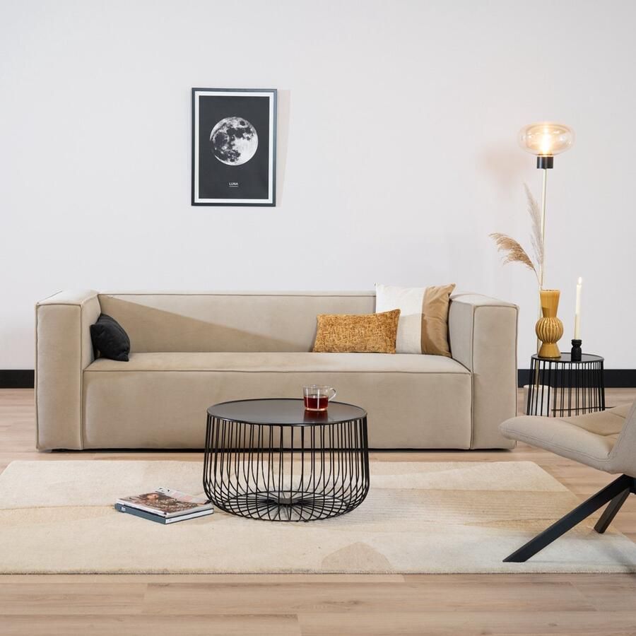 Bronx71 Salontafel rond Senna zwart Salontafel zwart Salontafel metaal Salontafel design Salontafel rond Ø60 cm - Foto 2