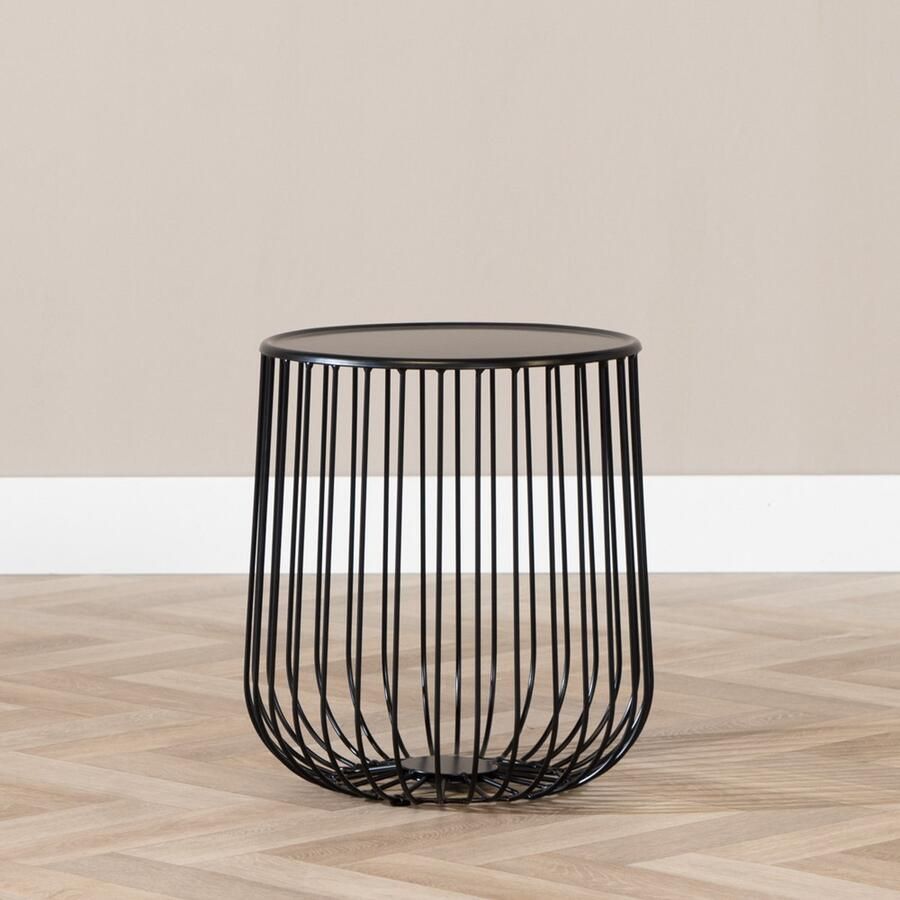 Bronx71 Salontafel rond Tygo zwart Salontafel zwart Salontafel metaal Salontafel design Salontafel rond Ø35 cm - Foto 3