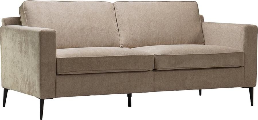 Bronx71 Scandinavische bank 3-zits Orlando stof gemêleerd taupe.