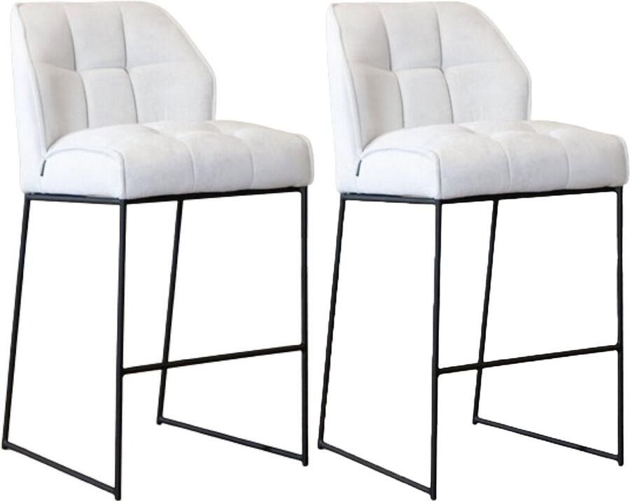 Bronx71 Scandinavische barkruk Jelle off white 82 cm Barkrukken set van 2 barstoel