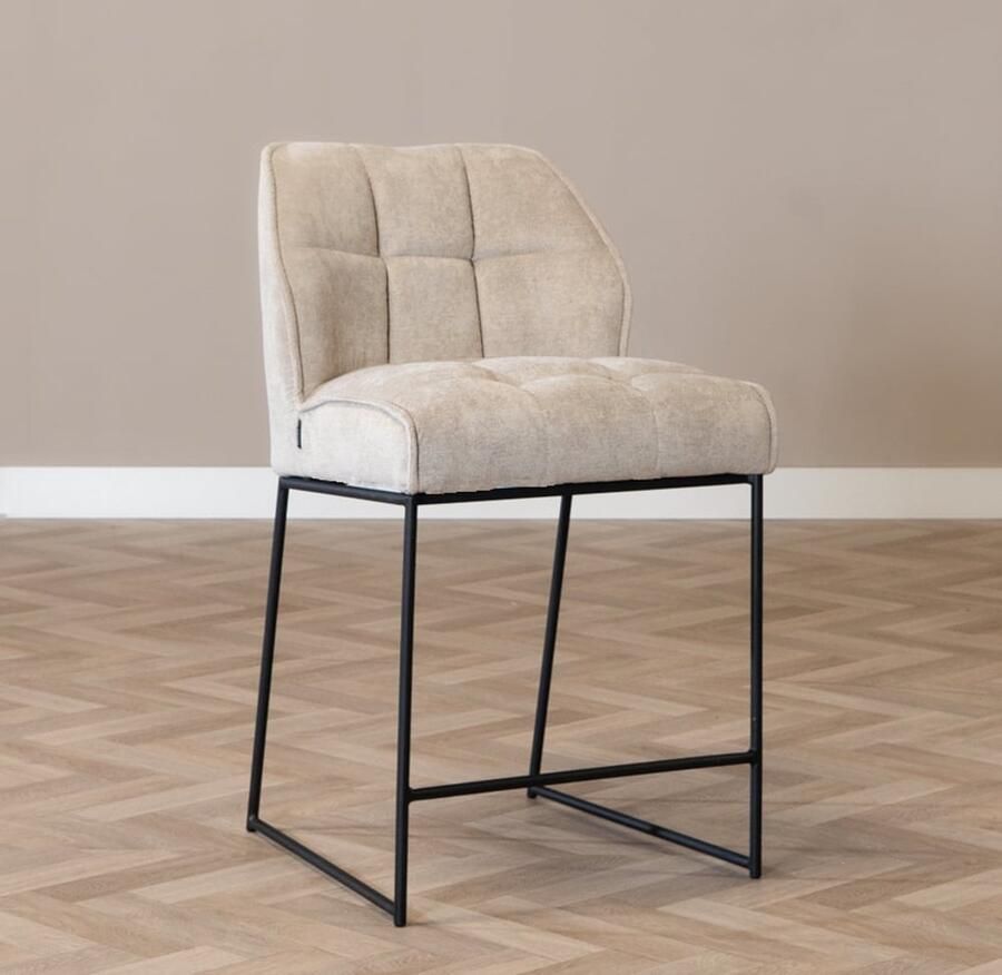 Bronx71 Scandinavische barkruk Jelle taupe 70 cm barstoel