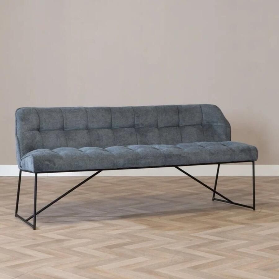 Bronx71 Scandinavische eetkamerbank Jelle antraciet 220 cm eettafelbank eetbank