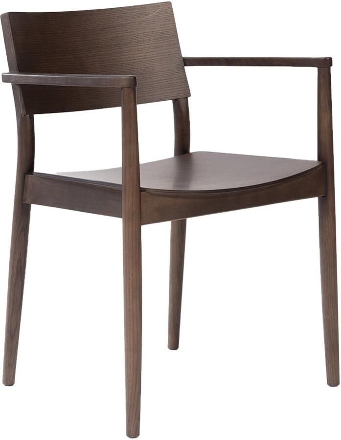 Bronx71 Scandinavische eetkamerstoel Iza walnoot stoel - Foto 2