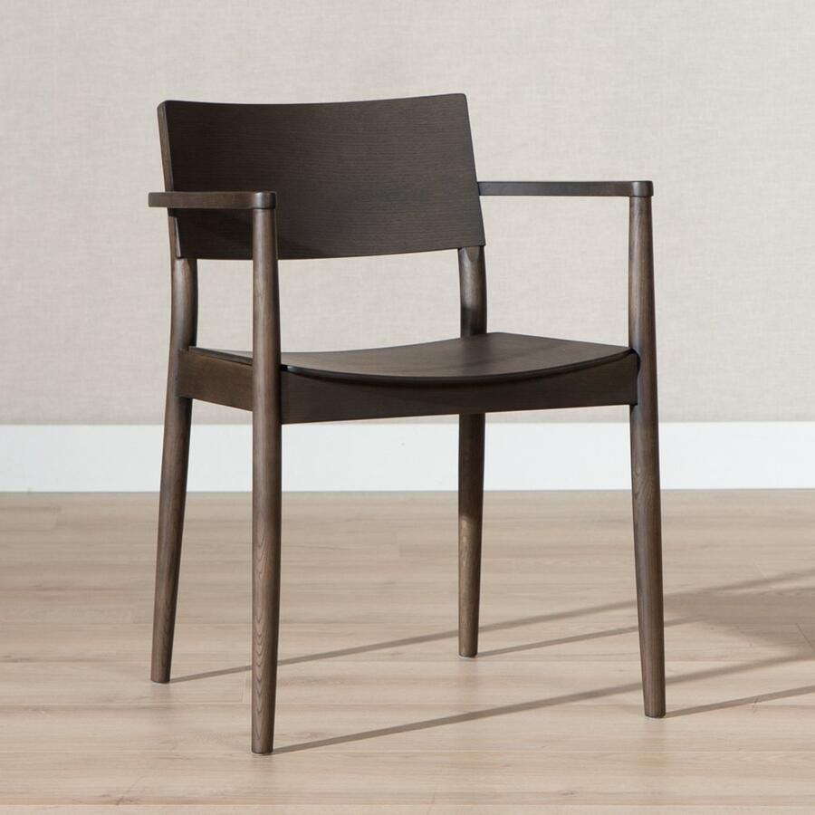 Bronx71 Scandinavische eetkamerstoel Iza walnoot stoel