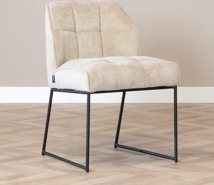 Bronx71 Scandinavische eetkamerstoel Jelle taupe stoel