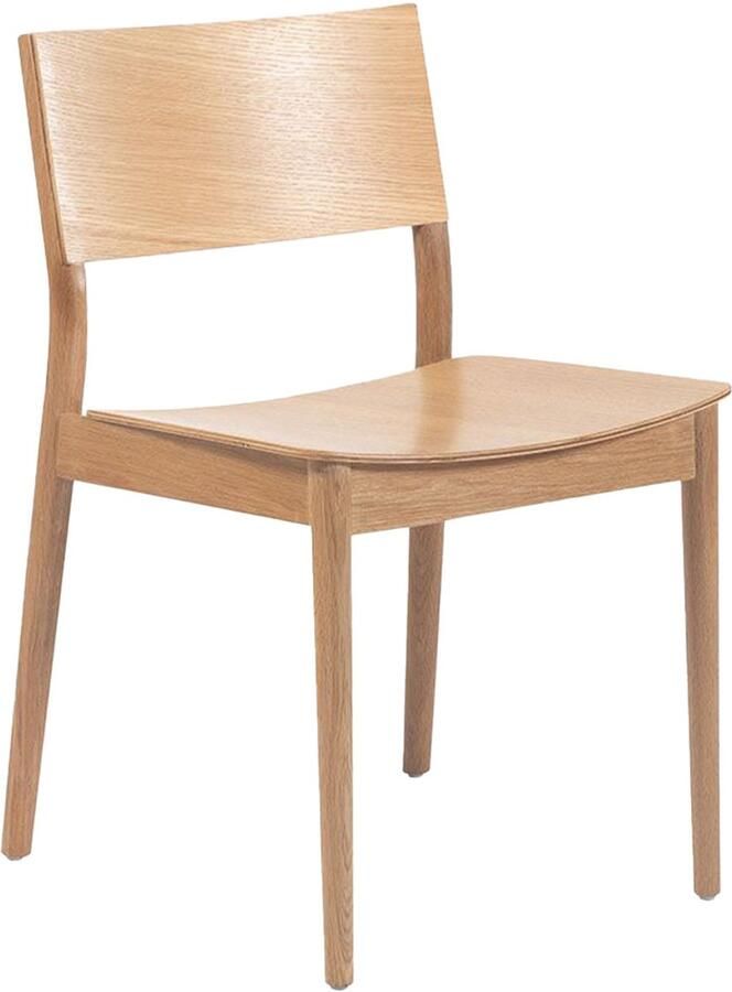 Bronx71 Scandinavische eetkamerstoel Juno naturel eiken stoel - Foto 2