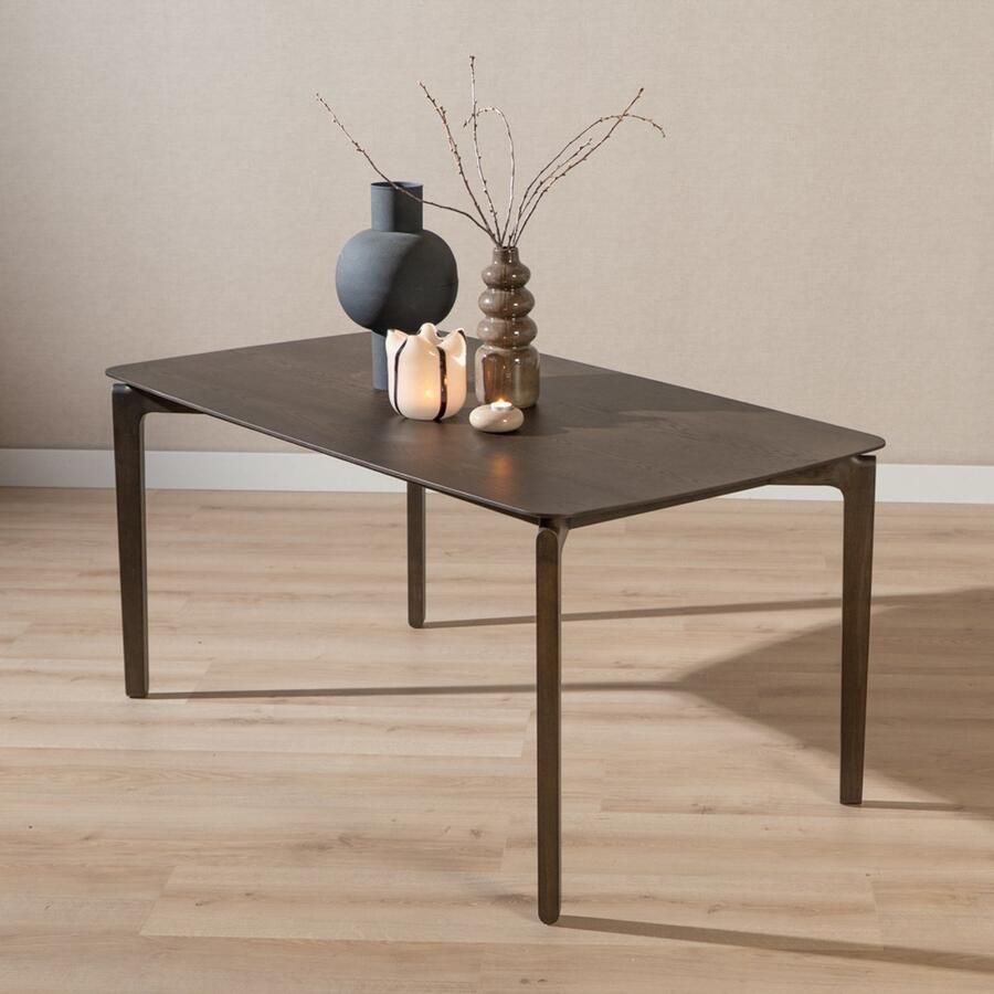 Bronx71 Scandinavische eettafel Cala walnoot 160 x 90 cm