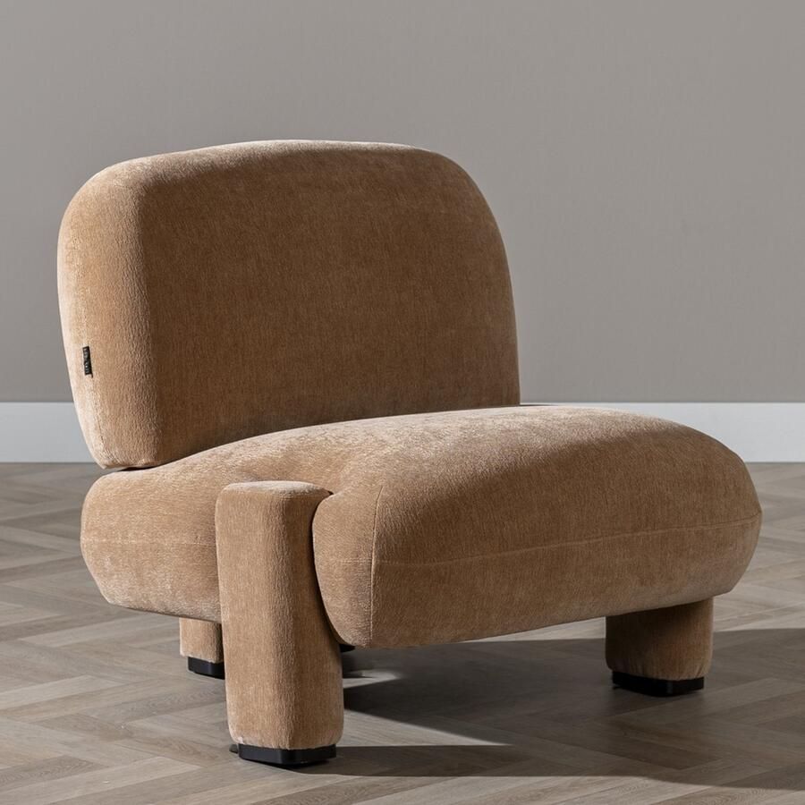 Bronx71 Scandinavische fauteuil Louise chenille terracotta. - Foto 2