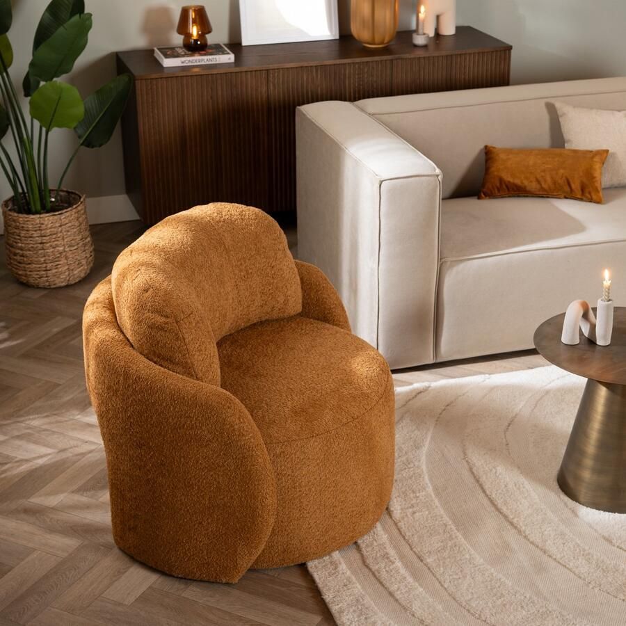 Bronx71 Scandinavische Fauteuil Nino terracotta