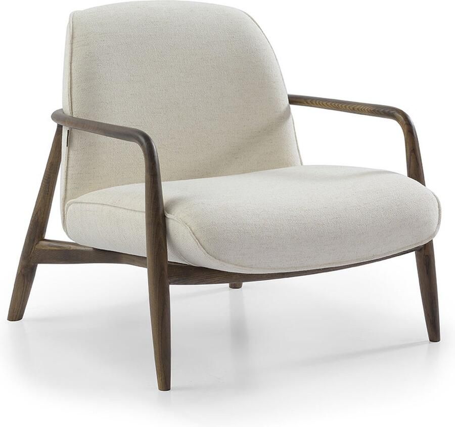 Bronx71 Scandinavische fauteuil Vidar linnen off white - Foto 2
