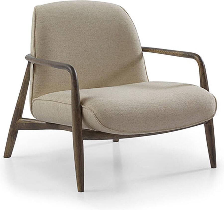 Bronx71 Scandinavische fauteuil Vidar linnen taupe - Foto 2