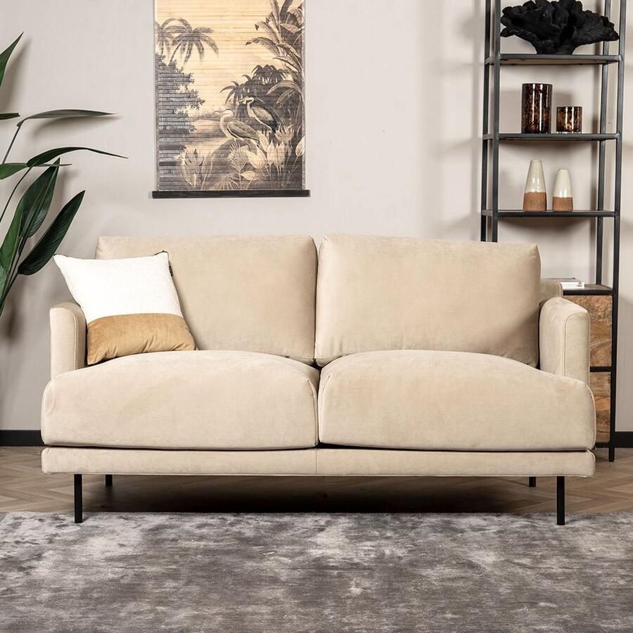 Bronx71 Velvet bank 2 5-zits Denver beige