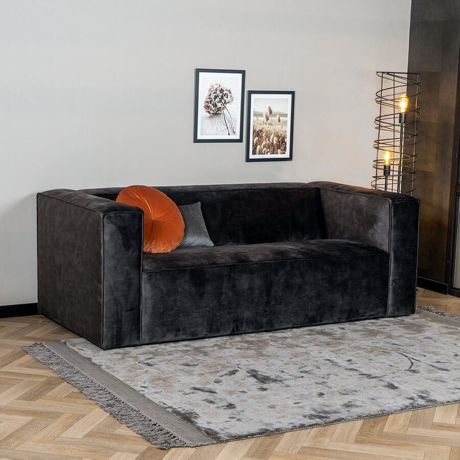 Bronx71 Velvet bank Memphis 2 5-zits antraciet. - Foto 2