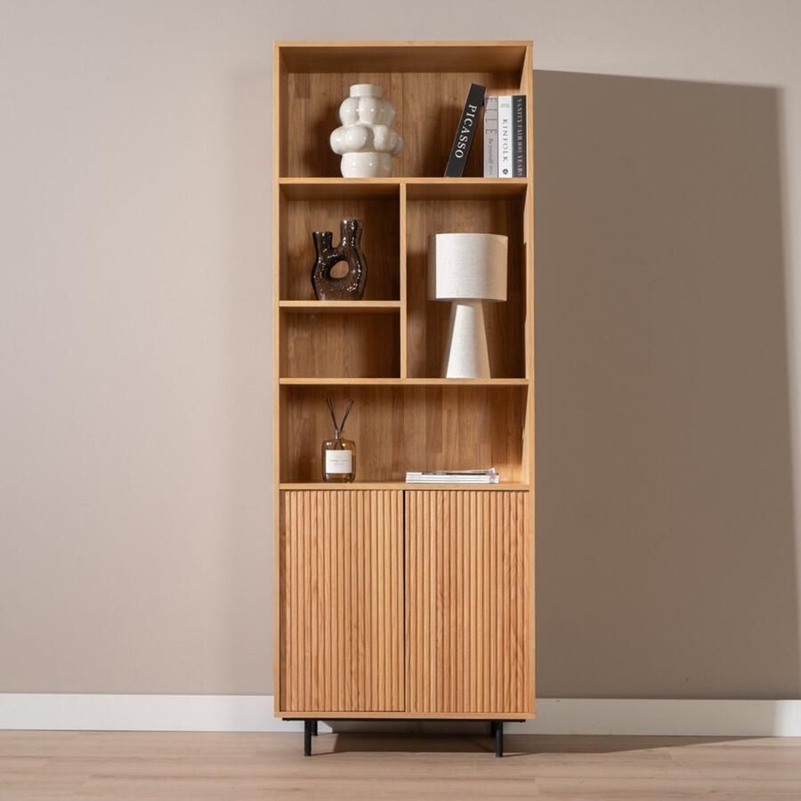 Bronx71 Wandkast Bradley blank eiken 80x220 cm