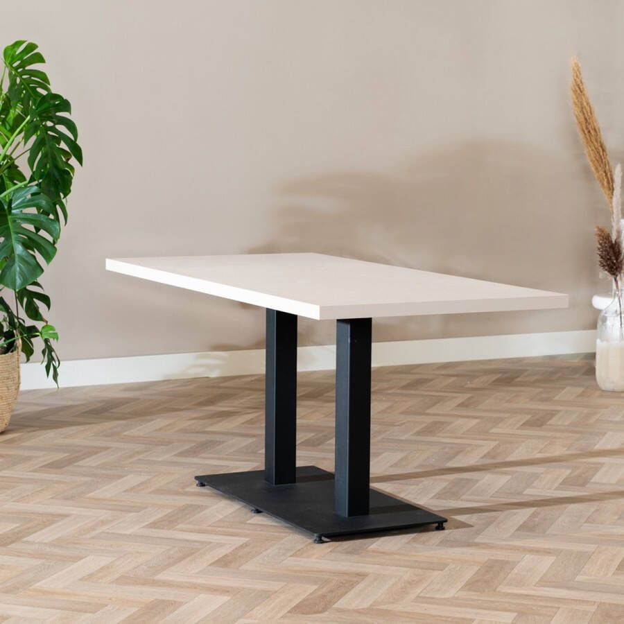 Bronx71 Eettafel Nils melamine beige 160 x 80 cm