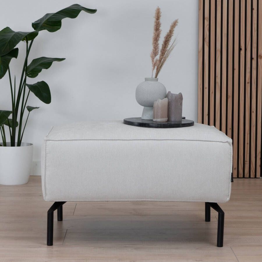 Bronx71 Hocker Kansas stof gemêleerd rinaldi beige