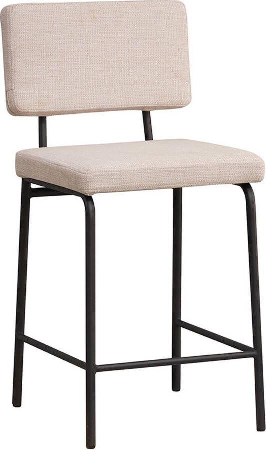 Bronx71 Scandinavische barkruk Espen beige gerecyclede stof 64-77 cm barstoel
