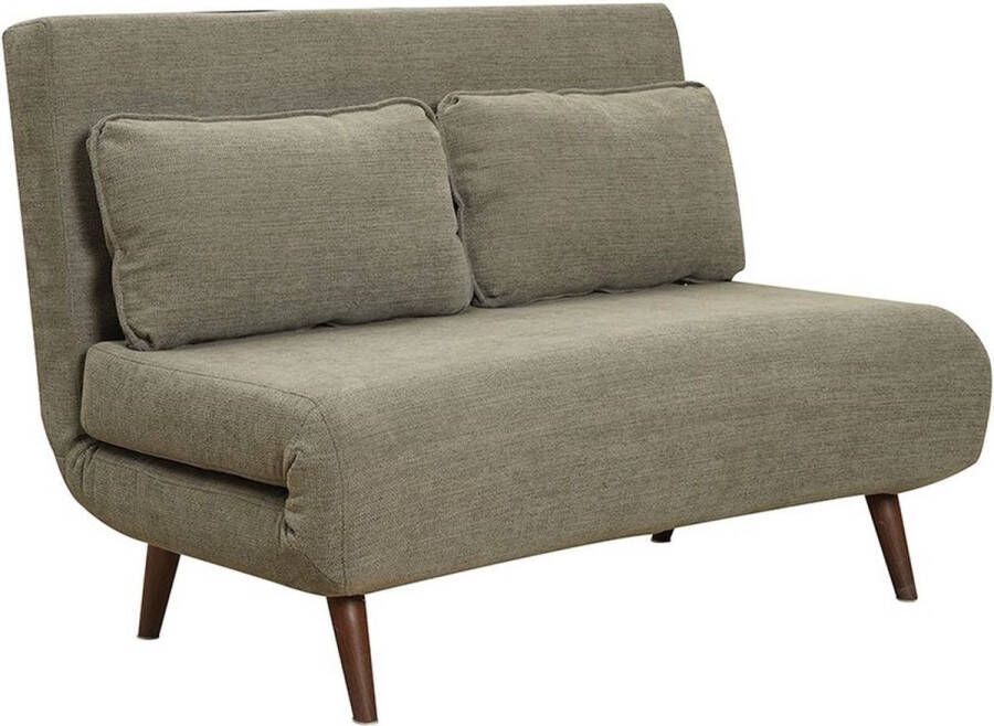 Bronx71 Slaapbank 1 5 persoons Kristian gerecyclede stof groen Logeerbed Vouwbed Slaapstoel Zetelbed