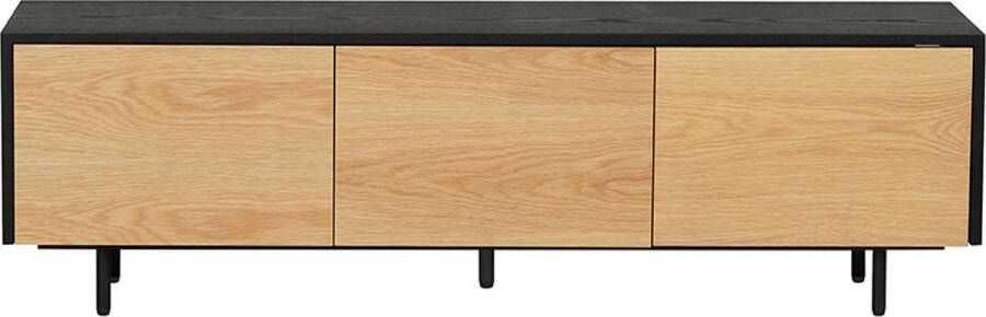 Bronx71 Tv-meubel Thomas zwart blank eiken 150 cm. - Foto 2