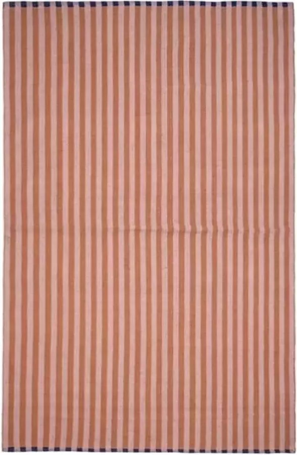 Broste Copenhagen Lamel vloerkleed bruin roze 140x200cm 70070345 - Foto 1