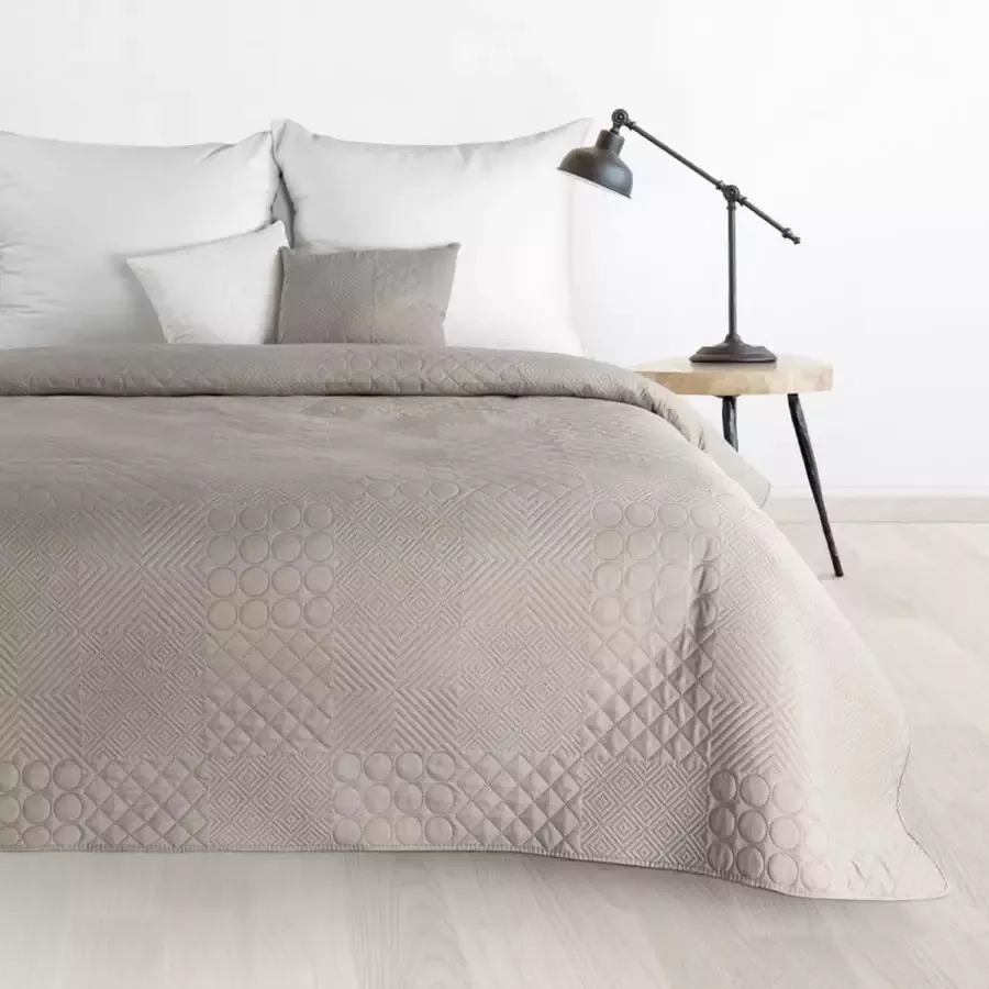Brulo – beddensprei – Sprei – luxe bed – zilver 220x240 cm