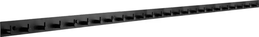Brute Strength RVS Lange Kapstok 25 haaks 172 cm Mat Zwart Wandkapstok Hangende Design Muurkapstok lang Handdoekrek - Foto 2