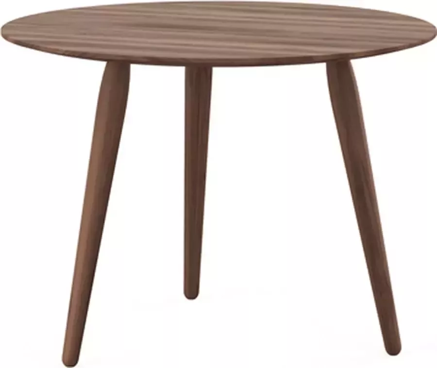 Bruunmunch Playround Bijzettafel plaat hout Hoogte 38 cm Ø 52 cm walnoot natuur geolied - Foto 2