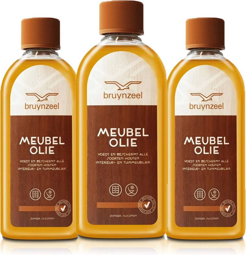 Bruynzeel Meubelolie 3X voedt en beschermt alles soorten hout en meubels 3x 200ml