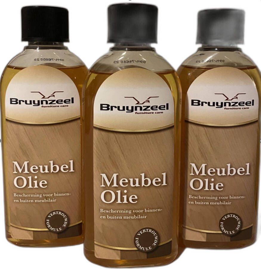 Bruynzeel Meubelolie 3X voedt en beschermt alles soorten hout en meubels 3x 200ml