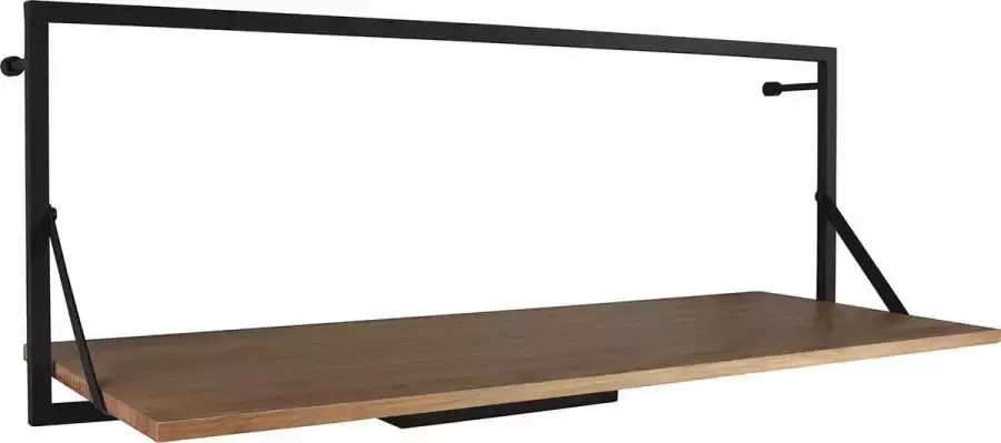 Bse Wandrek Trion Lino Rek met LED Verlichting 10W Warm Wit 3000K Zwart