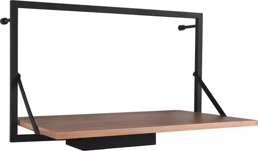 Bse Wandrek Trion Lino Rek met LED Verlichting 9W Warm Wit 3000K Zwart