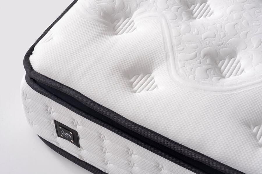 BSS Bedding Basel Matras 160x200 Matras 30 cm dik Orthopedisch Matras 7 Zones Gemiddeld Matras Hypoallergeen Ademend en met Geïntegreerde Topmatras