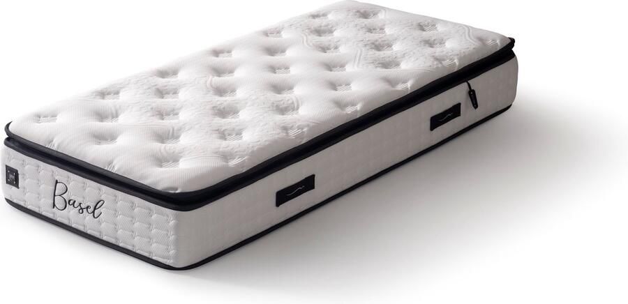 BSS Bedding Basel Matras 90x200 Matras 30 cm dik Orthopedisch Matras 7 Zones Gemiddeld Matras Hypoallergeen Ademend en met Geïntegreerde Topmatras - Foto 2