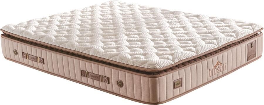 BSS Bedding Biosalt Matras 140 x 200 cm Hoogte 33 cm Matrassen Zeer Ademende Evenwichtige Ondersteuning Ademend Stevig Comfortabel – Ergonomisch