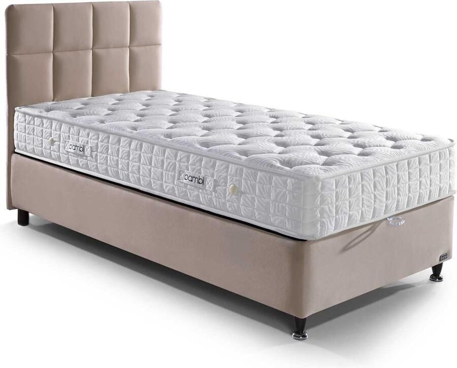 BSS Bedding Golden Prime Bed Boxspring Set 120 x 200 H4 H5 Complete Boxspring Slaapkamerbed 1 x Matras 1 x Bedbox 1 x Bedhoofdeinde