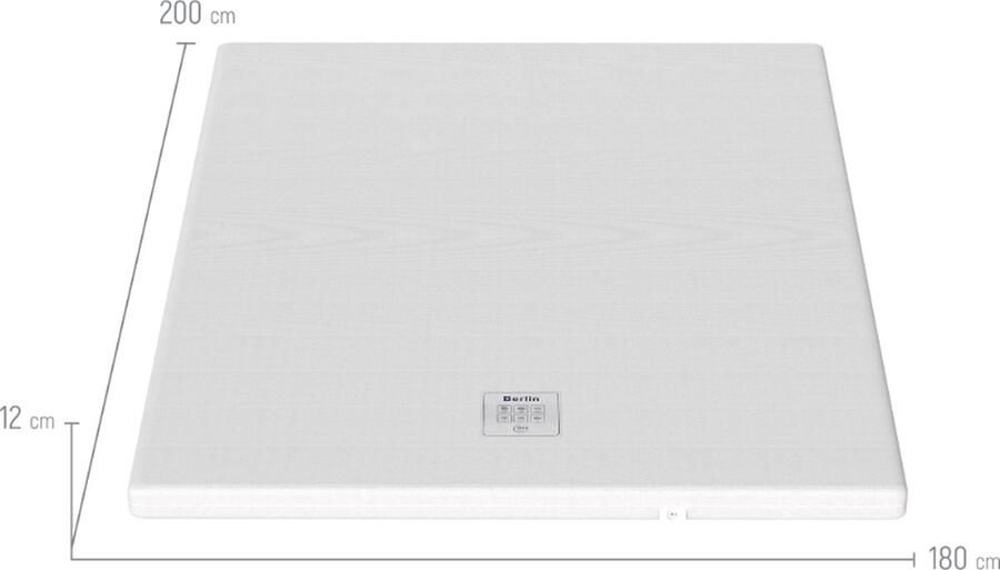 BSS Bedding Matras Berlin Matras Matrassen Orthopedische Matras 180x200 cm 12 cm Koudschuim Matras 7 Zones Dubbelzijdig Comfort 2 Verschillende Stevigheden Verwijderbare en Wasbare Hoes
