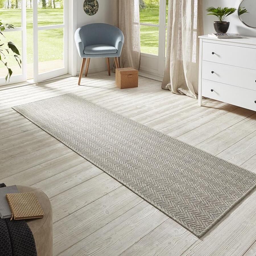 HANSE Home Loper Nature 500 Platweefsel in- & outdoor antislip hal keuken tuin terras - Foto 1