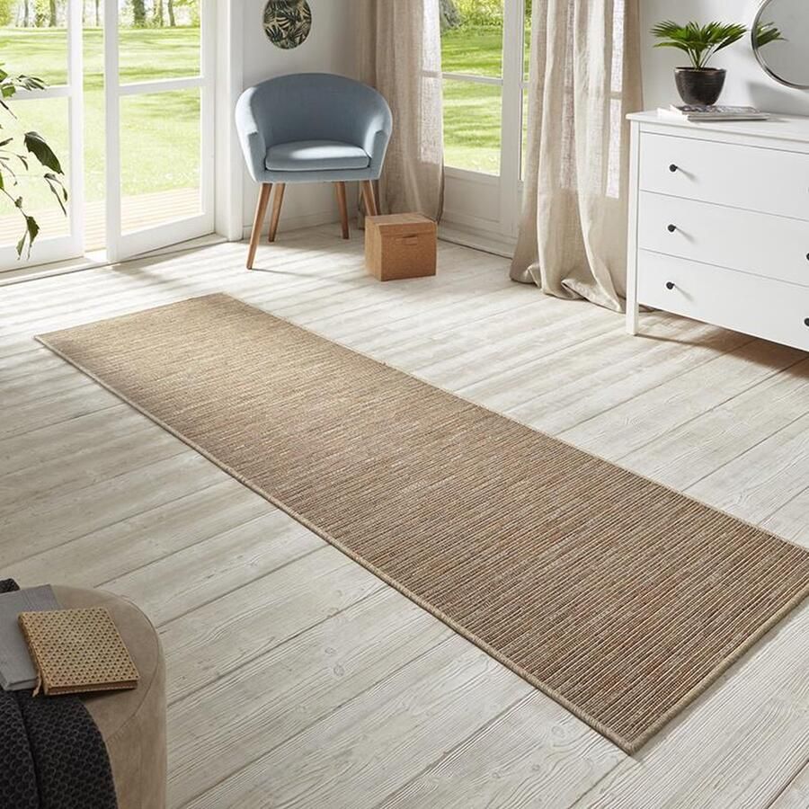 HANSE Home Loper Nature 400 Platweefsel in- & outdoor antislip hal keuken tuin terras