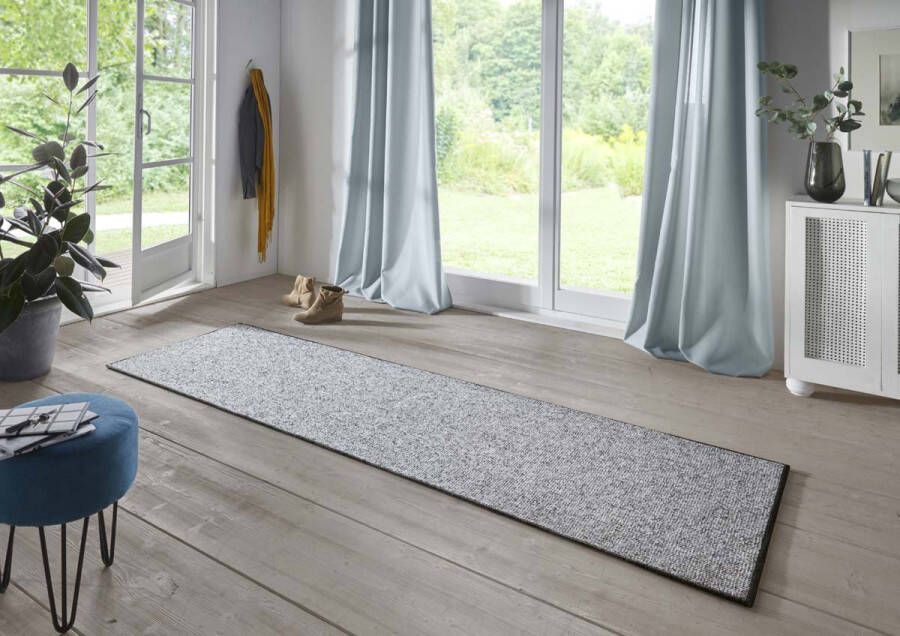 BT Carpet Effen loper Fineloop Comfort antraciet 80x150 cm