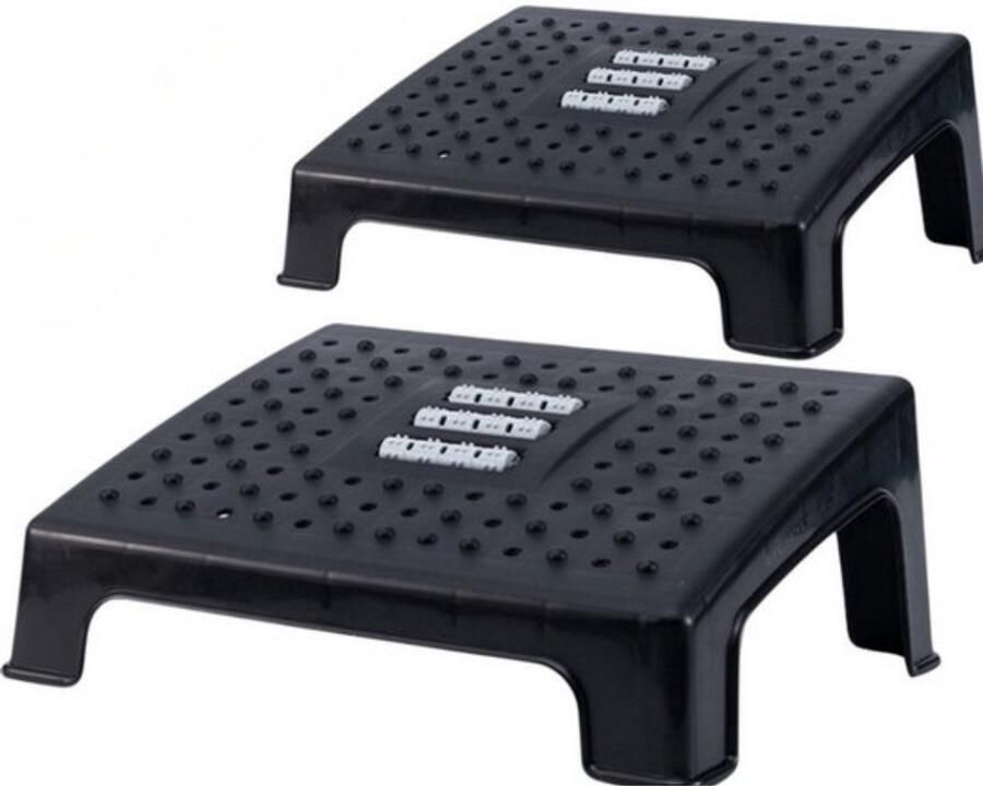 BUDDLEY Voetensteun Bureau SET (2x) Antislip Ergonomische Voetensteun Voetsteun Kantoor Voetensteun Bureau Ergonomisch Voetsteun Bureau Voetensteun Voetenbankje Bureau Voetenbankjes Ergonomische Voetenbank Office