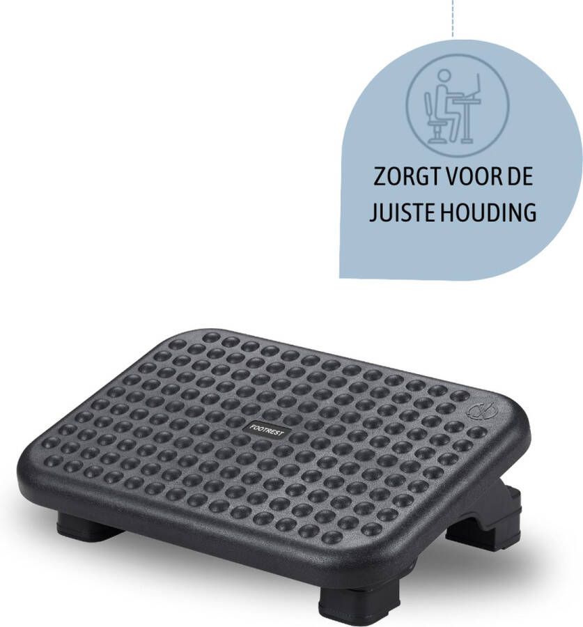 BUDDLEY Voetensteun Bureau 2 Hoogtes Met kantelbaar plateau Ergonomische Voetensteun Voetsteun Kantoor Voetensteun Bureau Ergonomisch Voetsteun Bureau Voetensteun Voetenbankje Bureau Voetenbankjes Ergonomische Voetenbank Office